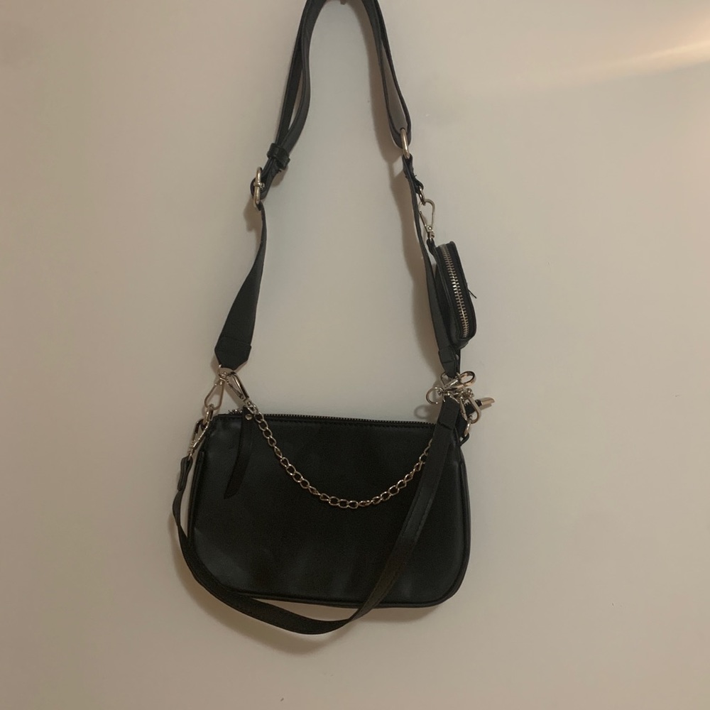 Multi wear crossbody bag black